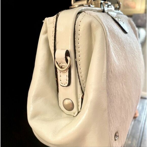 Patricia Nash Gracchi Leather Calf Hair Satchel - Picture 5 of 11